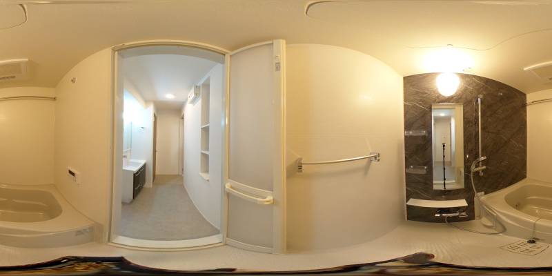 パノラマ画像バスルーム