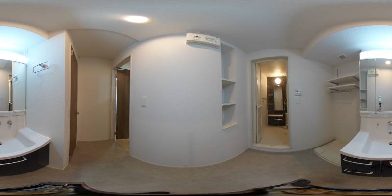 パノラマ画像洗面所