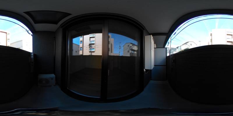 パノラマ画像バルコニー