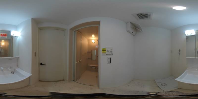 パノラマ画像洗面所