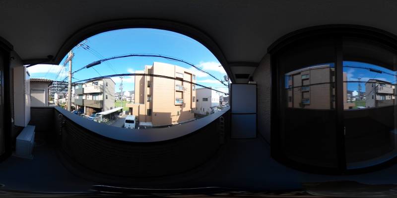 パノラマ画像バルコニー