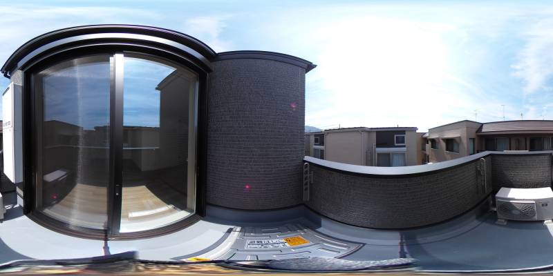 パノラマ画像バルコニー