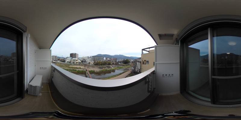 パノラマ画像バルコニー