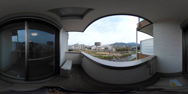 パノラマ画像バルコニー
