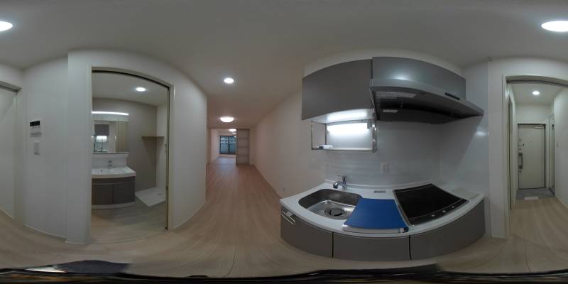 パノラマ画像キッチン