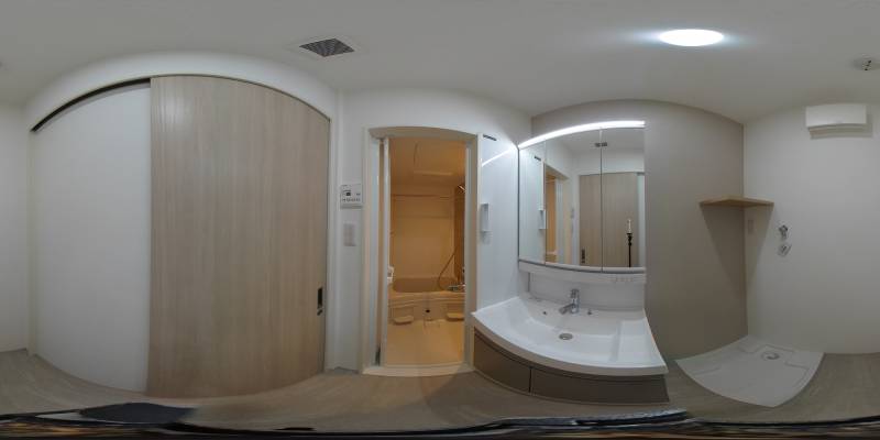 パノラマ画像洗面所