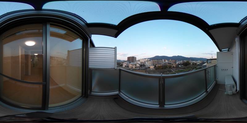 パノラマ画像バルコニー