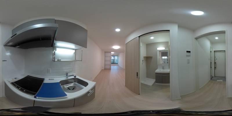 パノラマ画像キッチン