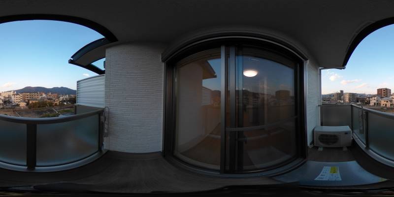 パノラマ画像バルコニー