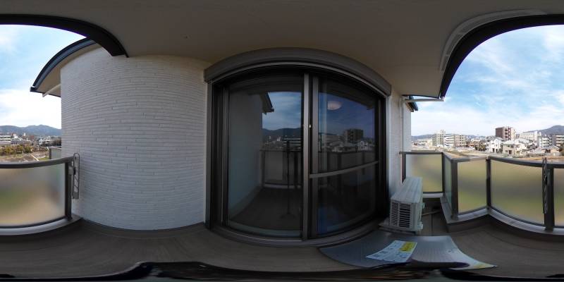 パノラマ画像バルコニー