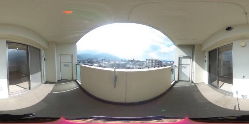 パノラマ画像バルコニー