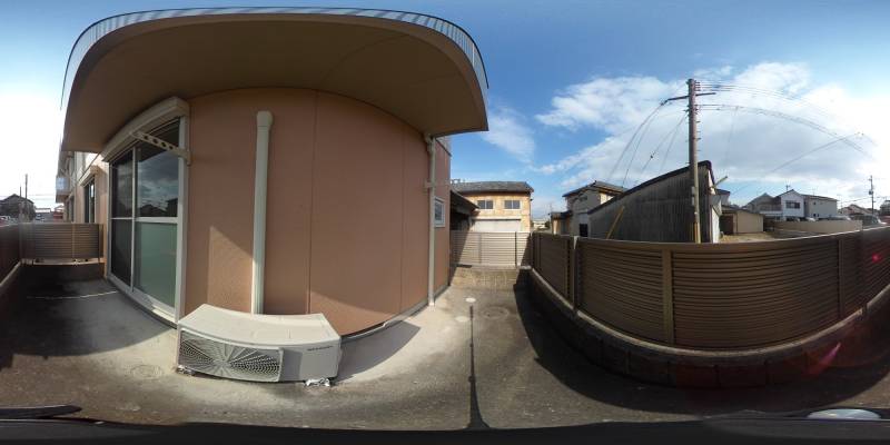 パノラマ画像バルコニー