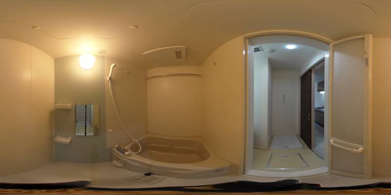 パノラマ画像バスルーム