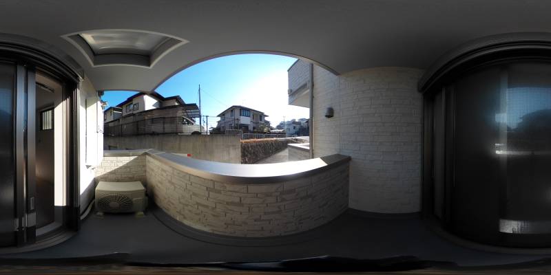 パノラマ画像バルコニー