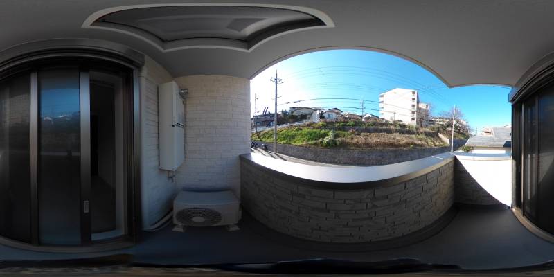 パノラマ画像バルコニー