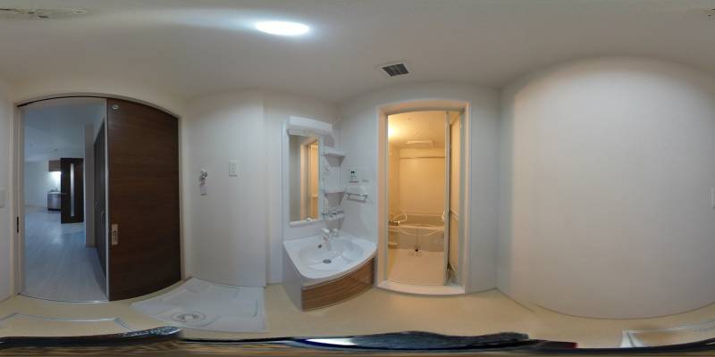 パノラマ画像洗面所