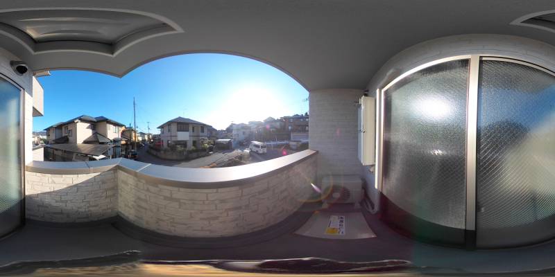 パノラマ画像バルコニー