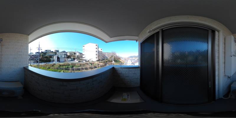 パノラマ画像バルコニー