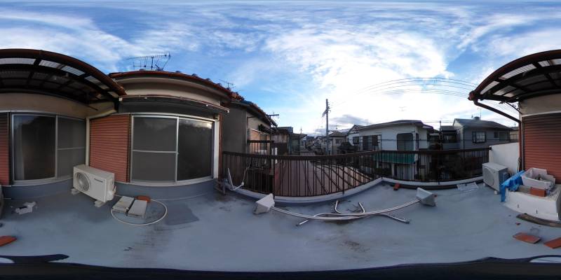 パノラマ画像バルコニー