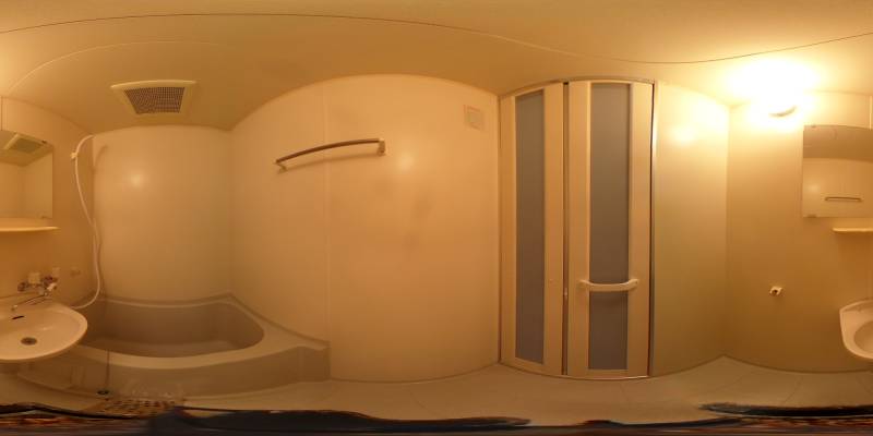 パノラマ画像バスルーム