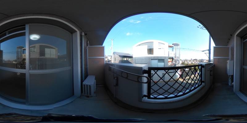 パノラマ画像バルコニー