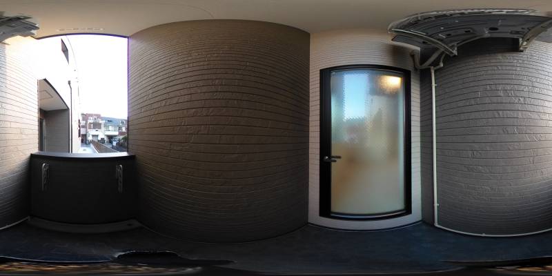 パノラマ画像バルコニー