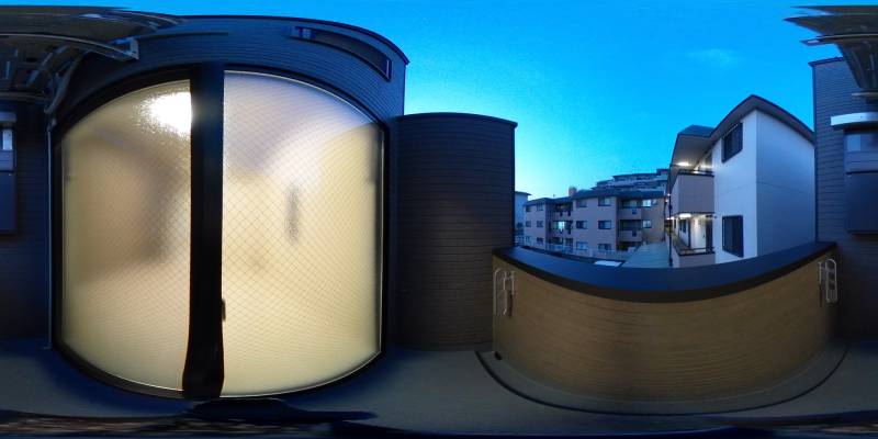 パノラマ画像バルコニー