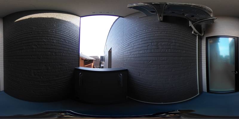 パノラマ画像バルコニー