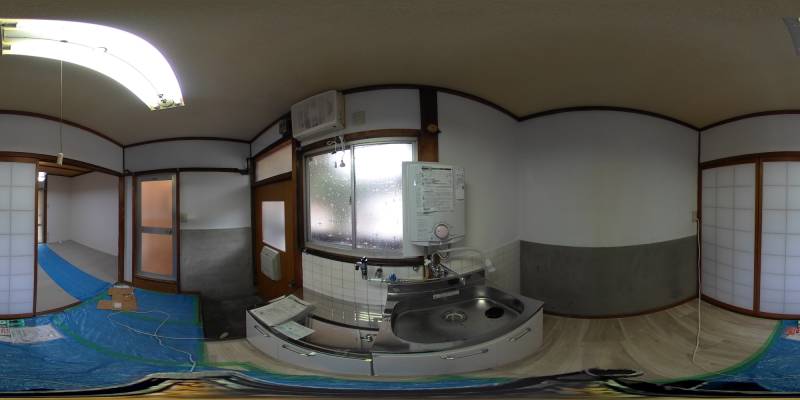 パノラマ画像キッチン