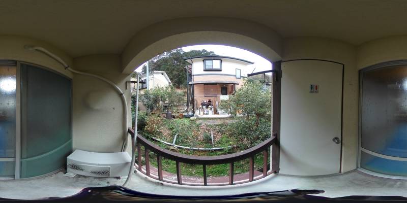 パノラマ画像バルコニー