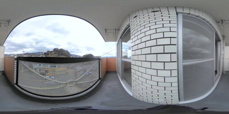 パノラマ画像バルコニー