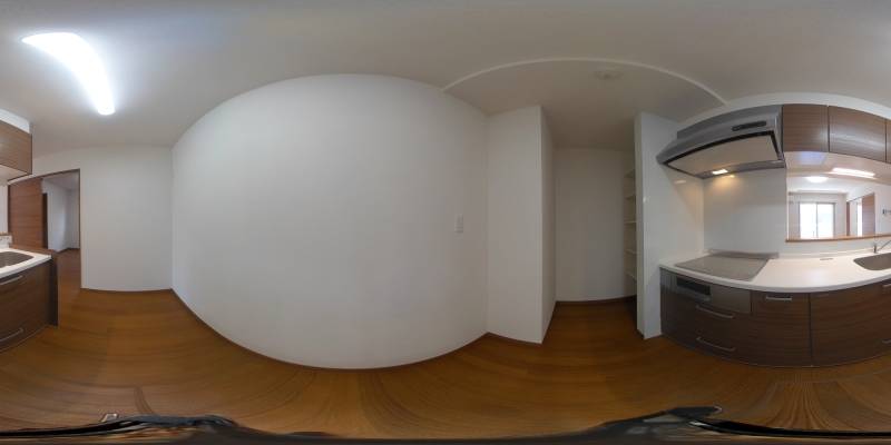 パノラマ画像キッチン