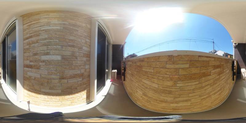 パノラマ画像バルコニー