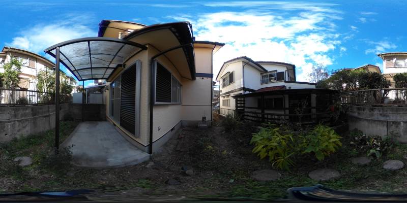 パノラマ画像庭