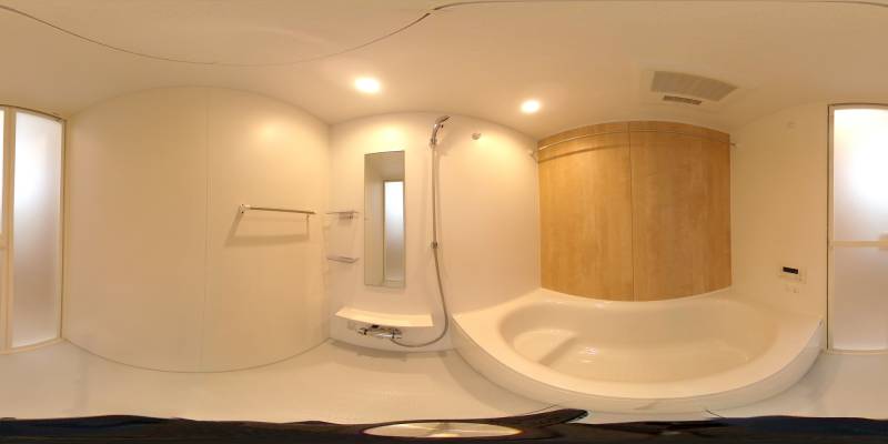 パノラマ画像バスルーム