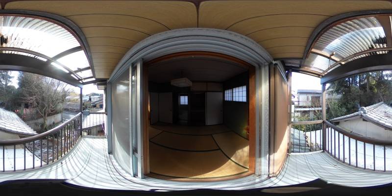 パノラマ画像バルコニー