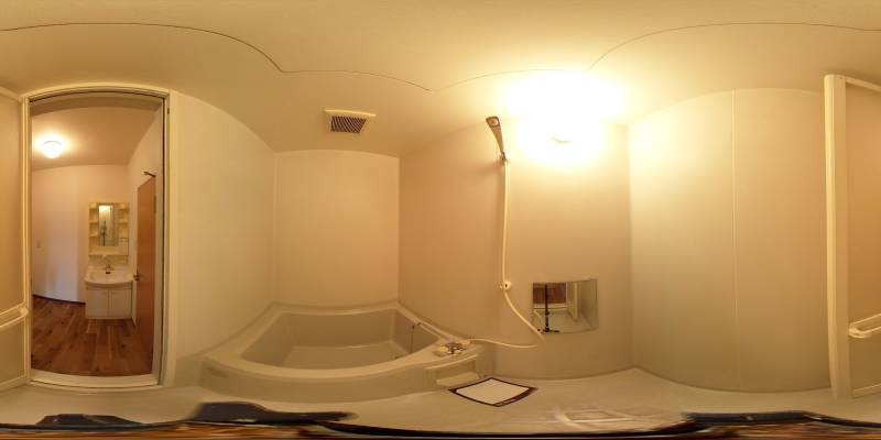 パノラマ画像バスルーム