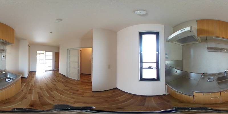 パノラマ画像キッチン