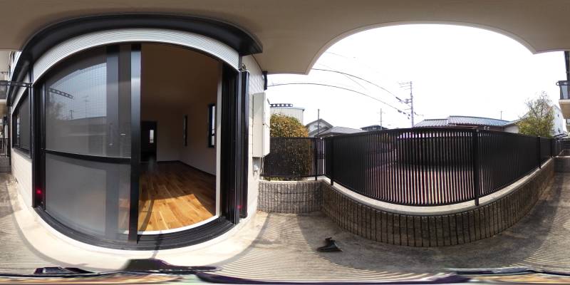 パノラマ画像バルコニー