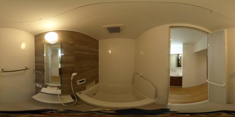 パノラマ画像バスルーム