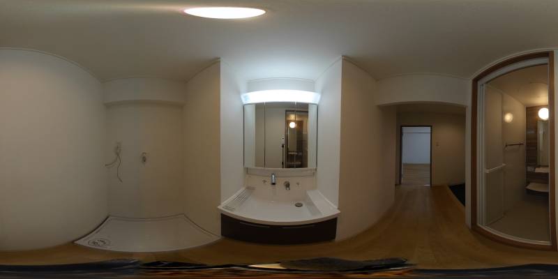 パノラマ画像洗面所