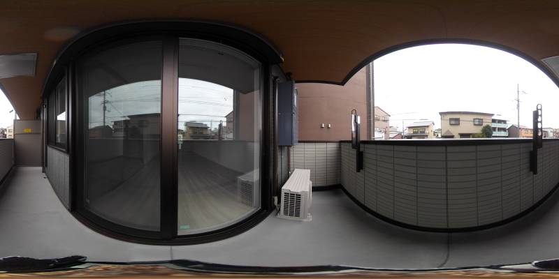 パノラマ画像バルコニー