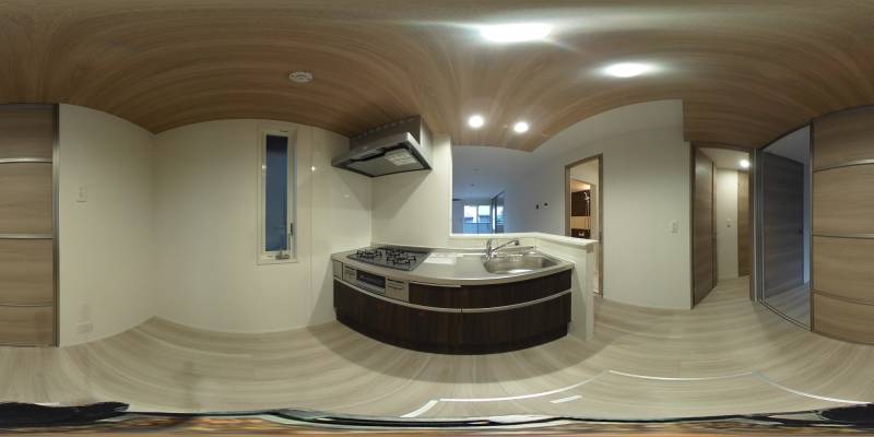 パノラマ画像キッチン