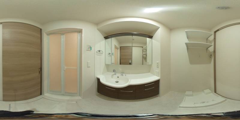 パノラマ画像洗面所