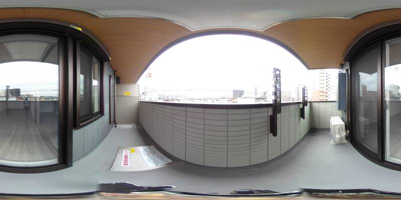 パノラマ画像バルコニー