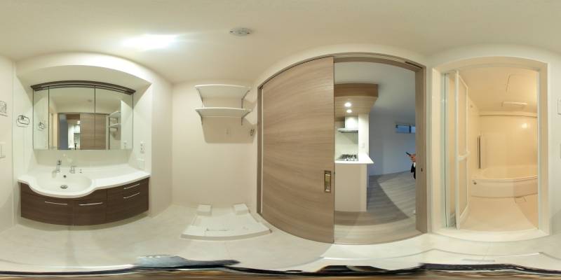 パノラマ画像洗面所