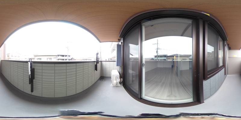 パノラマ画像バルコニー