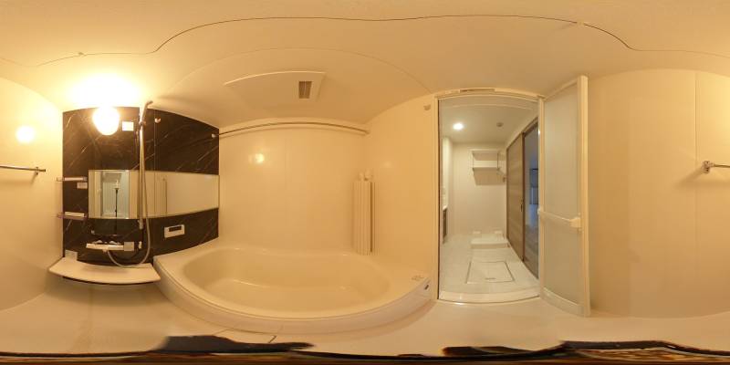 パノラマ画像バスルーム