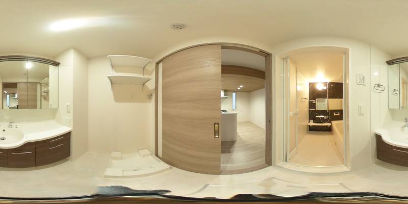 パノラマ画像洗面所