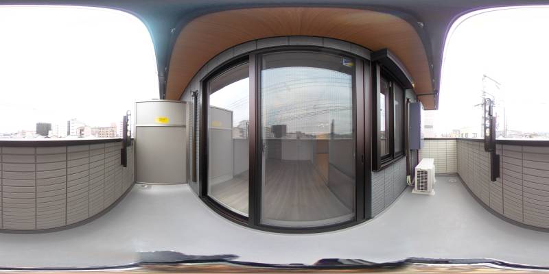 パノラマ画像バルコニー